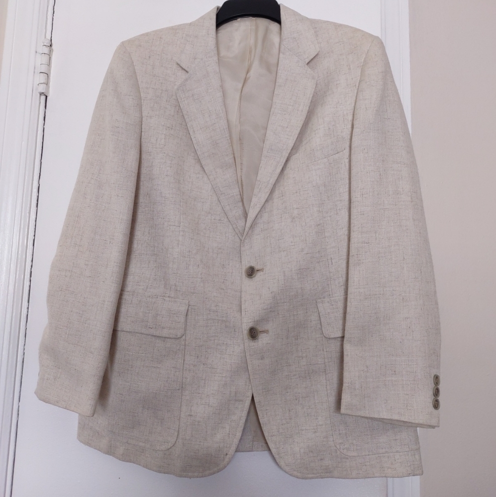 Levi Strauss Linen sports jacket Mens 40 s beige